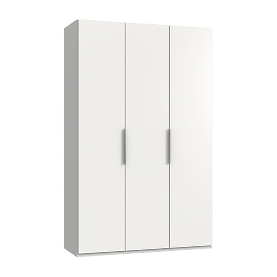 alkesia wooden wardrobe white 3 doors