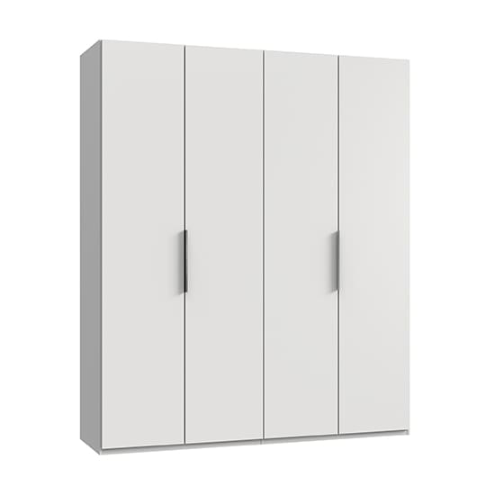 alkesia wooden wardrobe white 4 doors