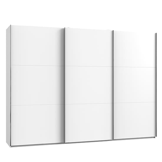 alkesu wooden sliding door wardrobe white 3 doors