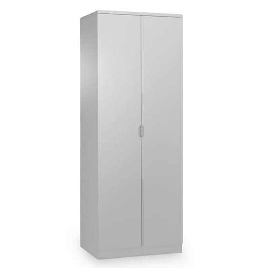 arden wardrobe grey high gloss 2 doors