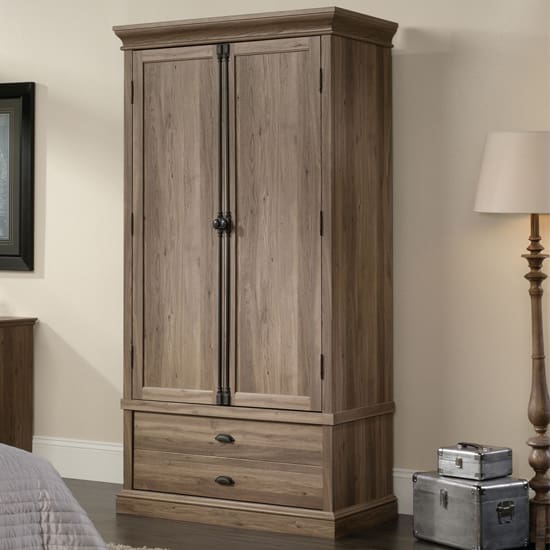 barrister wardrobe 2 doors 2 drawers salt oak