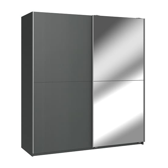 carra large sliding wardrobe graphite