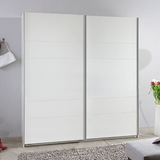 chess sliding door wardrobe white