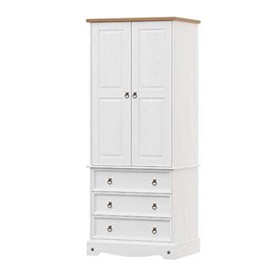 corina white wardrobe 2 doors and 3 dw