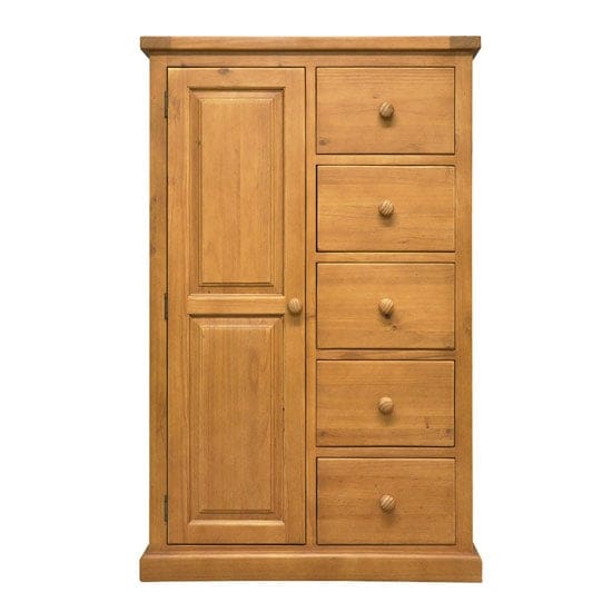 cyprian wooden combination wardrobe chunky pine