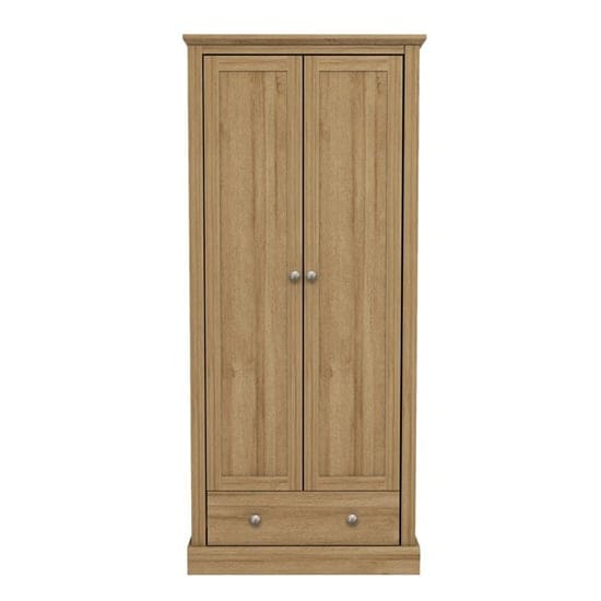 devon wooden wardrobe oak 2 doors