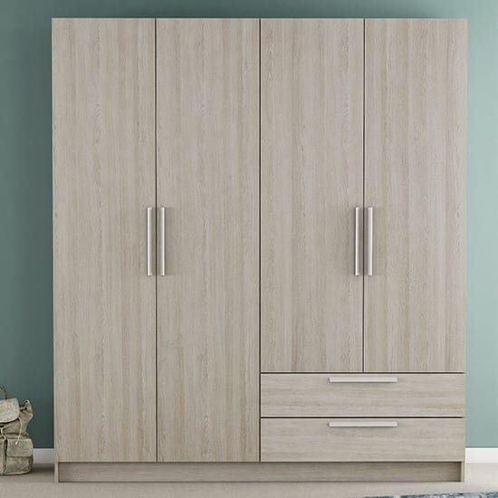 glorify 4 dr 2 dws wardrobe shannon oak n