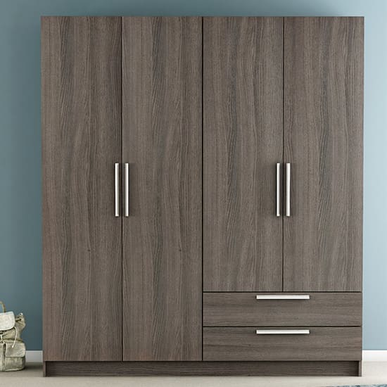 glorify 4 dr 2 dws wardrobe vulcano oak n