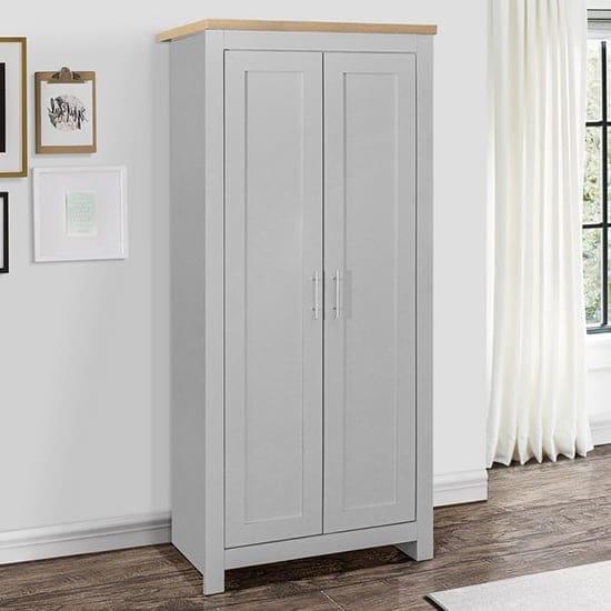 highgate wardrobe 2 doors grey oak