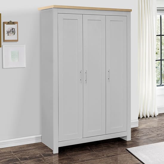 highgate wardrobe 3 doors grey oak