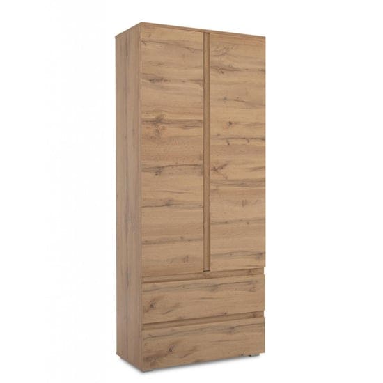 hilary contemporary wardrobe golden oak