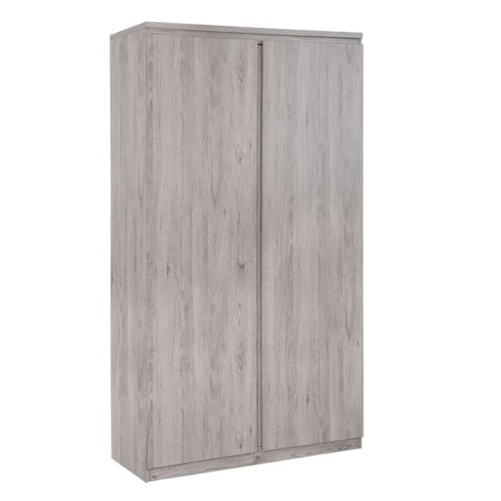 jupiter wooden wardrobe grey oak with 2 doors