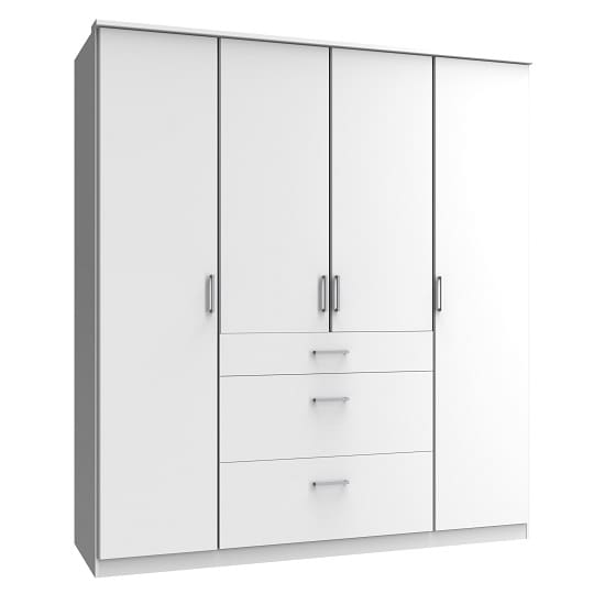 marino large wardrobe white