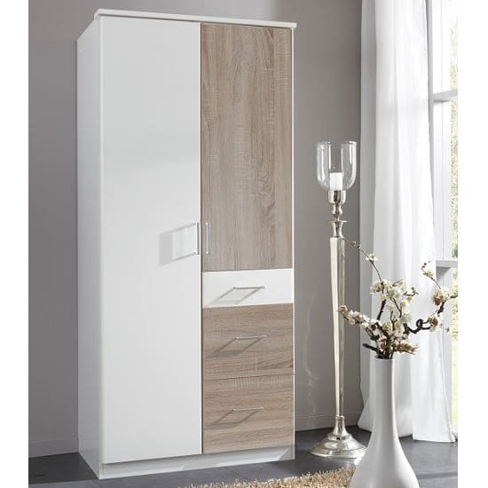 marino small wardrobe white oak effect