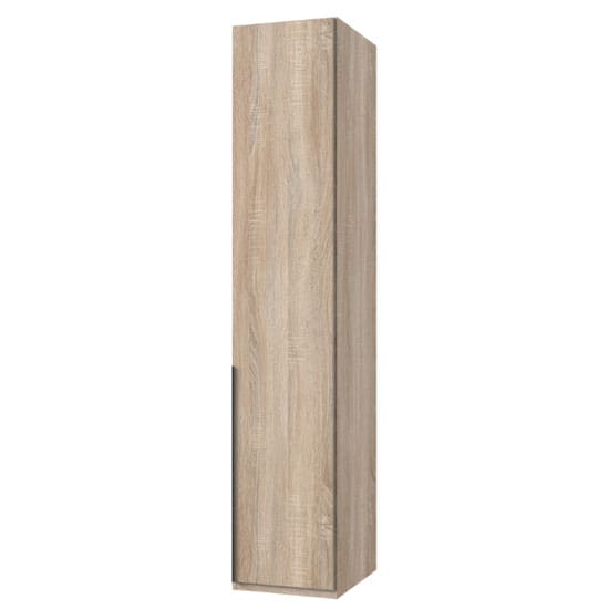 new york tall wooden wardrobe oak 1 door