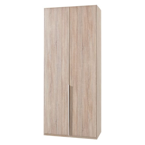 new york wooden wardrobe oak 2 doors