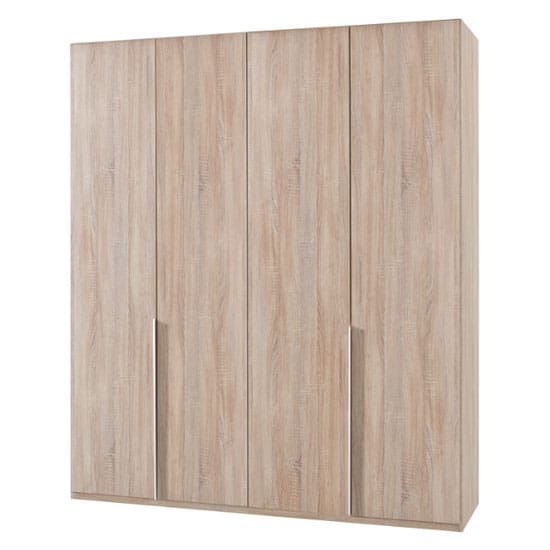 new york wooden wardrobe oak 4 doors