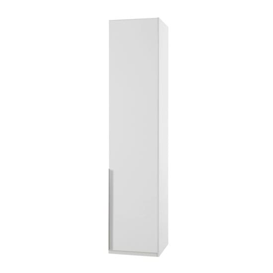 new york wooden wardrobe white 1 door