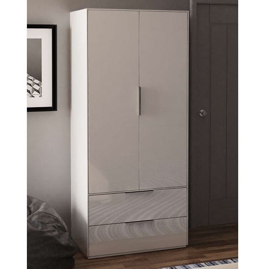 nexus wardrobe white two doors 01