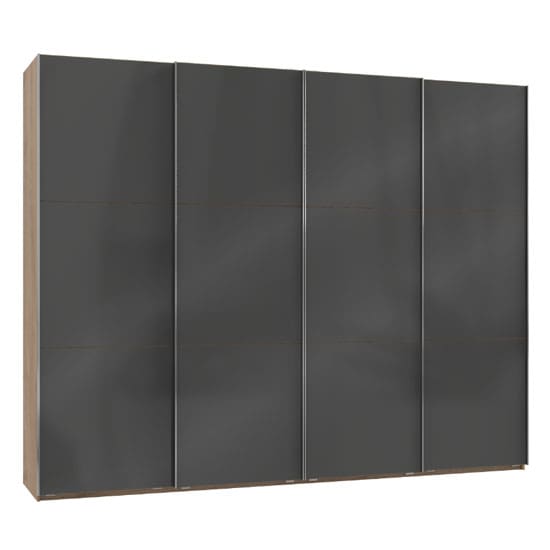 noyd wooden sliding wardrobe grey planked oak 4 doors