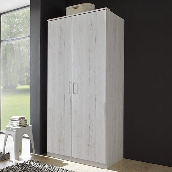 octavia wardrobe white oak