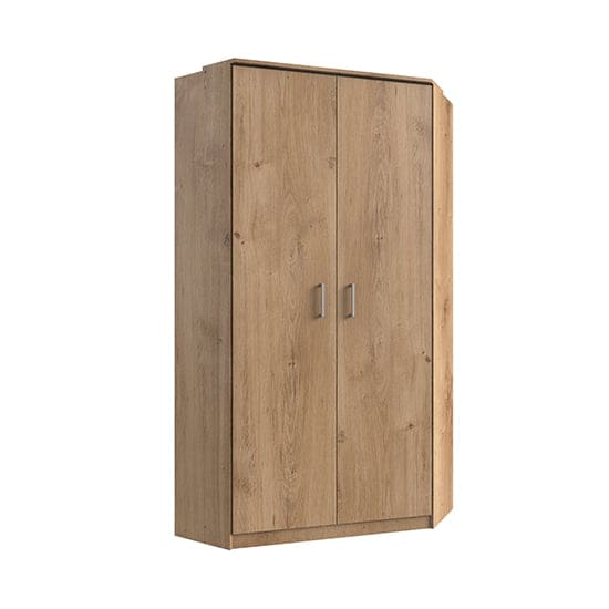 osaka wooden corner wardrobe planked oak