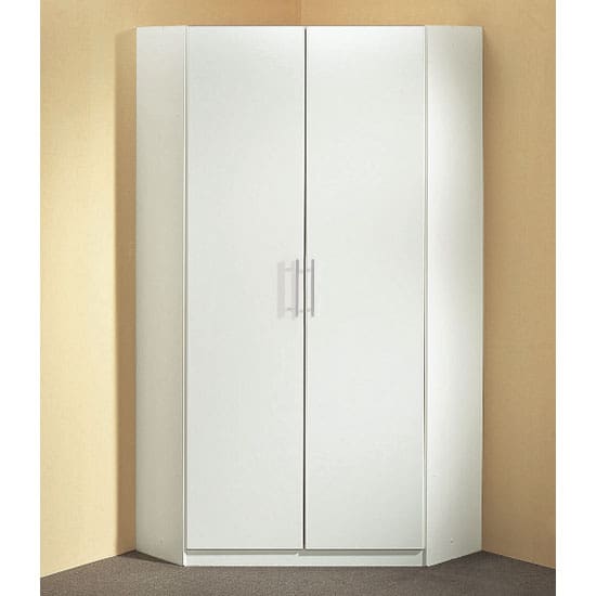 spectral wooden corner wardrobe white