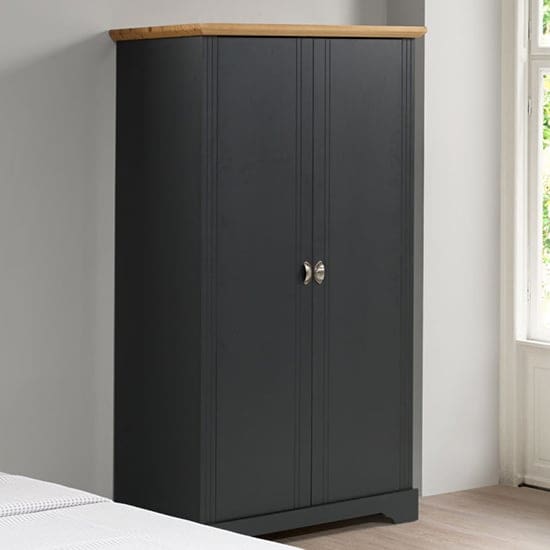 talox wardrobe 2 doors grey oak