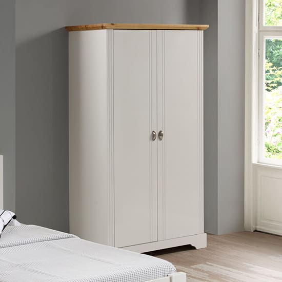 talox wardrobe 2 doors white oak