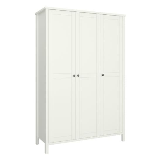 trams wooden wardrobe 3 doors off white