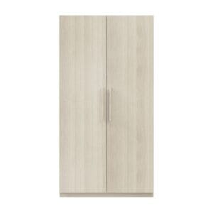 GoodHome Atomia Freestanding Matt Oak Effect 2 Door Large Double Wardrobe (H)1929mm (W)1000mm (D)596mm