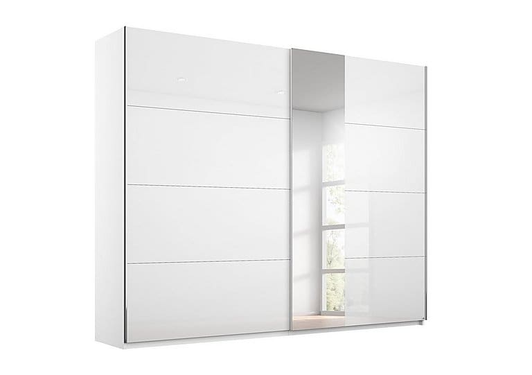 PRODZFRSP000000000036482 perth glass sliding wardrobe z2600 white carcwhite glass