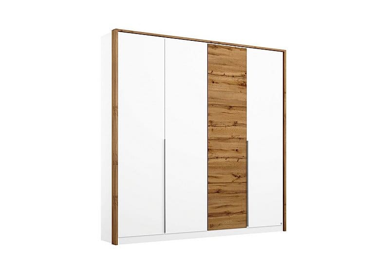 PRODZFRSP000000000036555 rauch indiana 4 door wardrobe ad174 white wotan oak