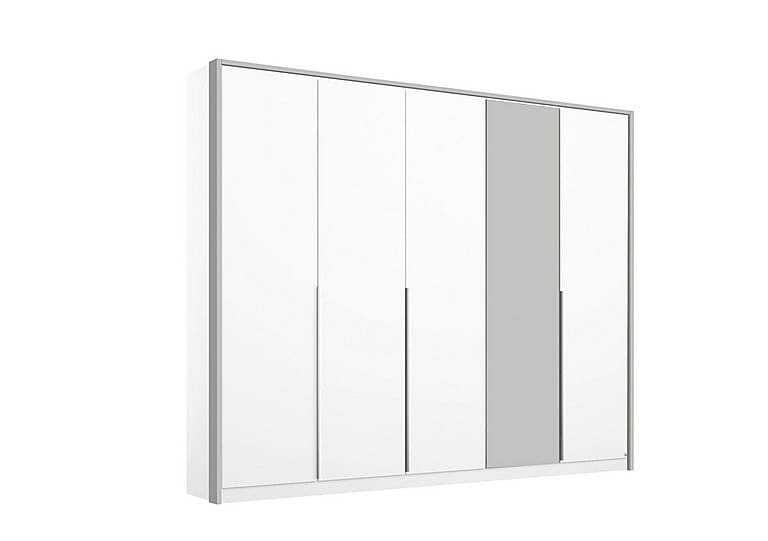 PRODZFRSP000000000036556 rauch indiana 5 door wardrobe ad173 white silk grey