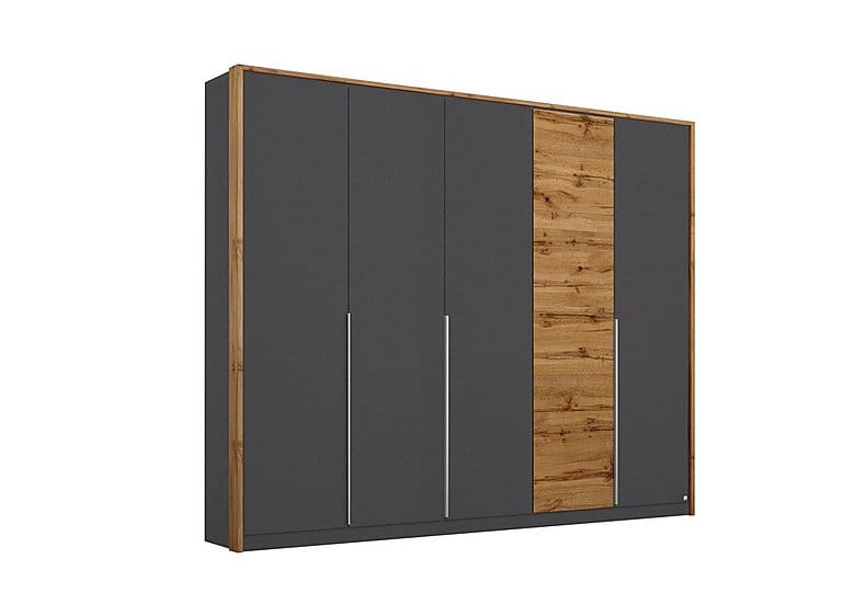 PRODZFRSP000000000036556 rauch indiana 5 door wardrobe ad175 metallic grey wotan oak