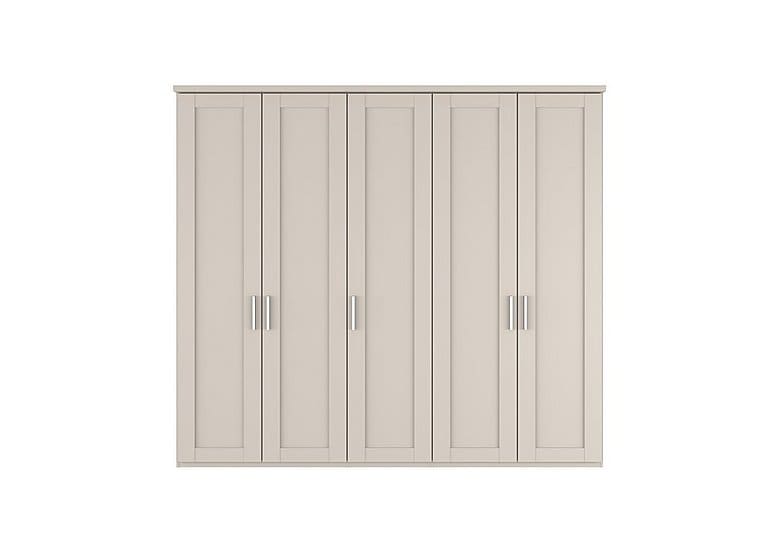 PRODZFRSP000000000045485 kempton 5 door hinged wardrobe champagne