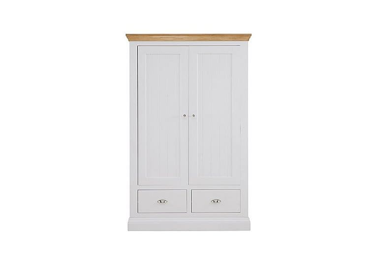 PRODZFRSP000000000048558 ottaway 2 door 2 drawer wardrobe oil topsice white paint