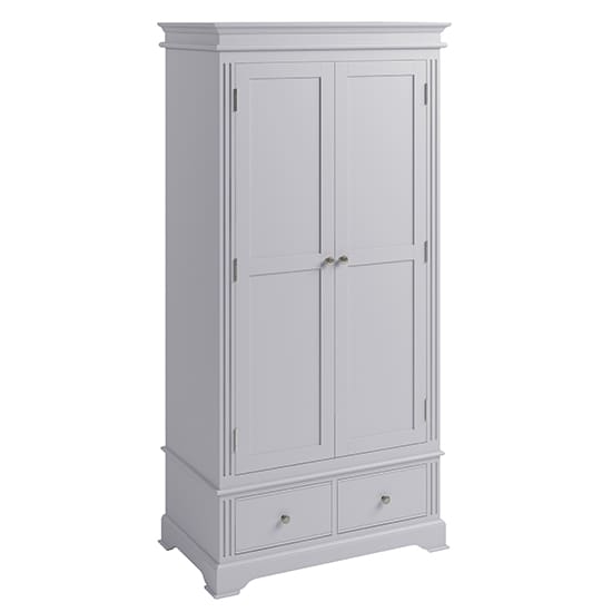 belton 2 doors 1 drawer wardrobe grey