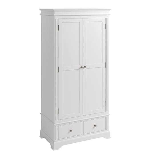 belton 2 doors 1 drawer wardrobe white