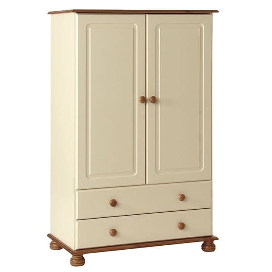 copenham 2 doors 2 drawers wardrobe cream pine