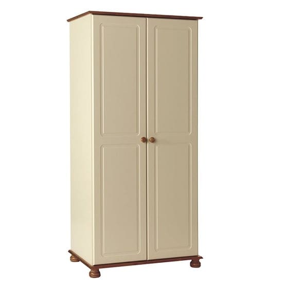 copenham double door wardrobe cream pine