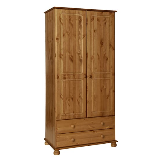 copenham tall 2 doors 2 drawers wardrobe pine