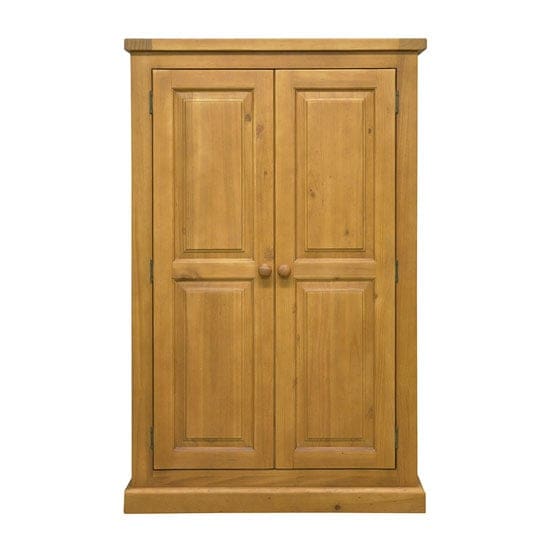 cyprian wooden kids room wardrobe chunky pine 2 doors