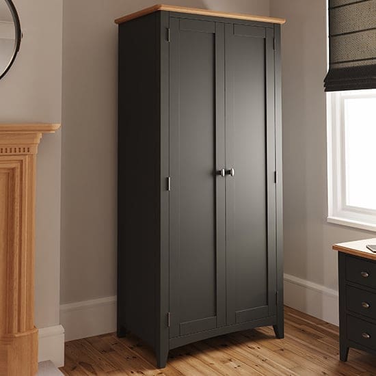 gilford 2 doors wardrobe grey