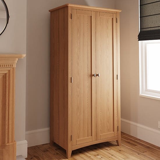 gilford 2 doors wardrobe light oak