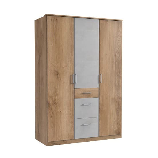 marino wardrobe planked oak grey