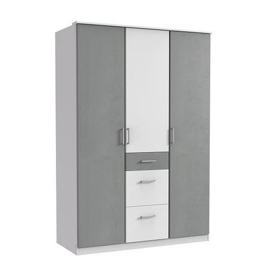 marino wardrobe white grey