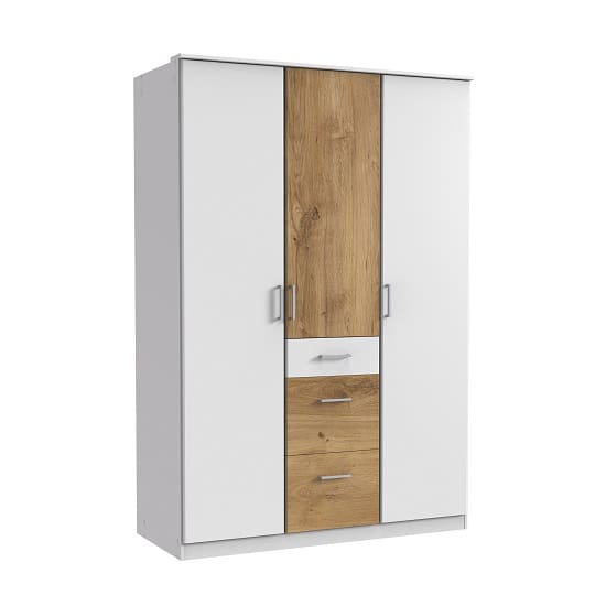 marino wardrobe white planked oak