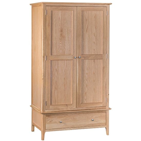 nassau large 2 doors wardrobe natural oak