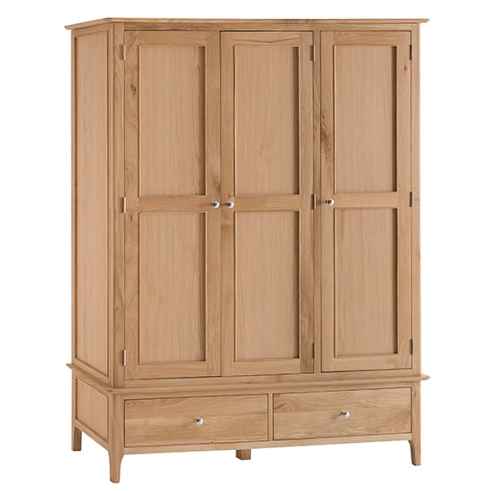 nassau large 3 doors wardrobe natural oak